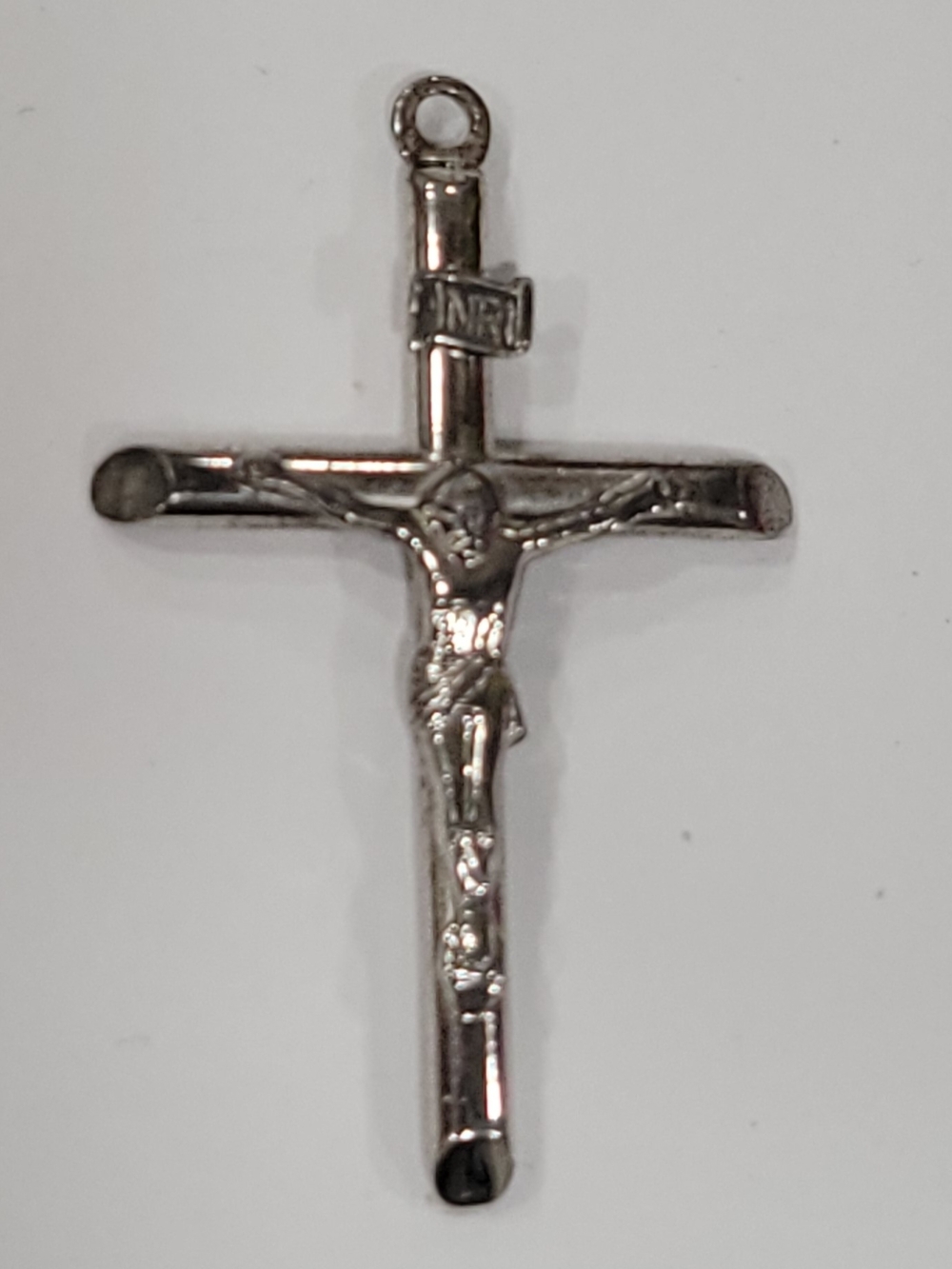 Silver Crucifix Pendant - Classic Religious Necklace